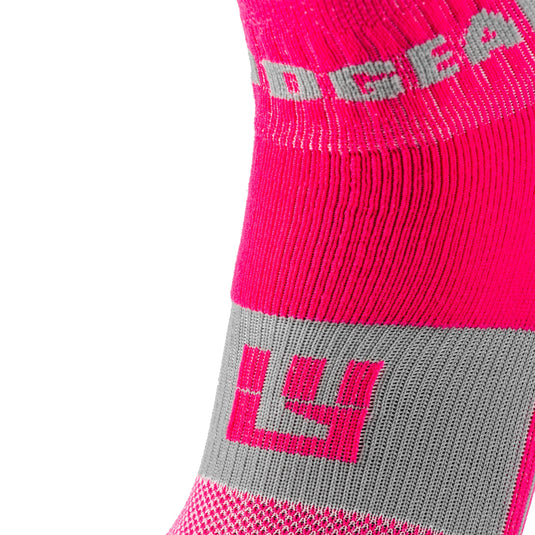 MudGear - Quarter Crew Trail Socks (Pink/Gray, 2-Pair Pack)