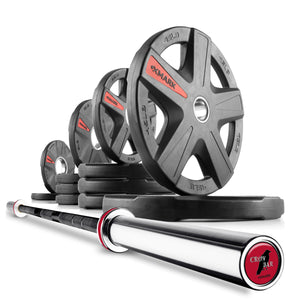 XMARK - Texas Star Olympic Weight Plates and Olympic Barbell Sets