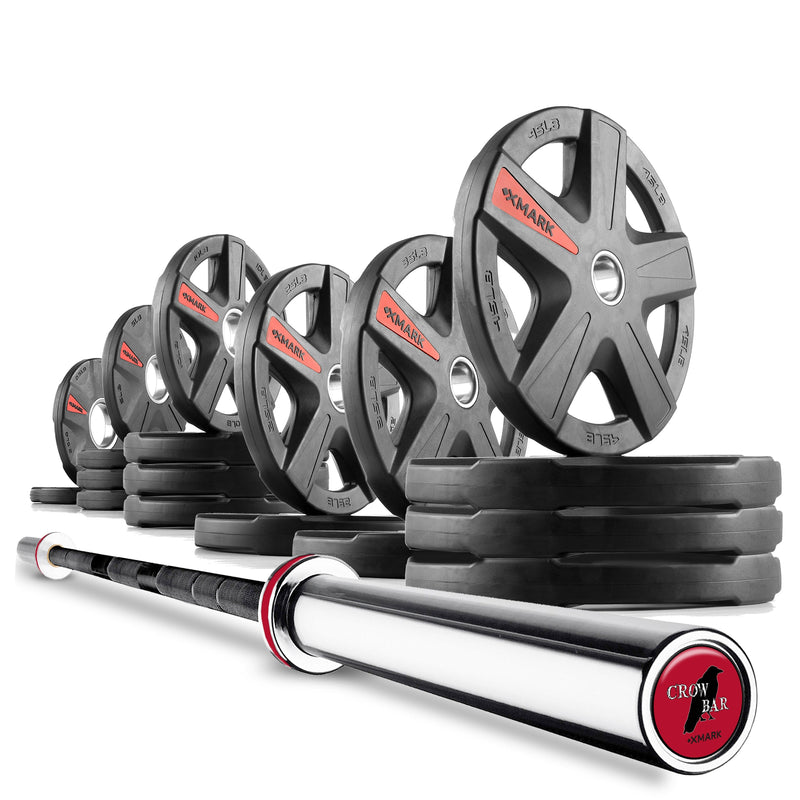 Load image into Gallery viewer, XMARK - Texas Star Olympic Weight Plates and Olympic Barbell Sets
