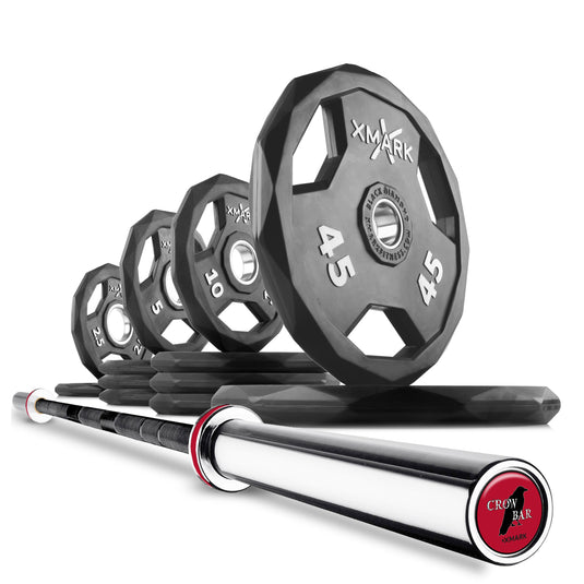XMARK - Black DiamondOlympic Weight Plates and Olympic Barbell Sets