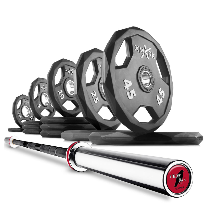 Load image into Gallery viewer, XMARK - Black DiamondOlympic Weight Plates and Olympic Barbell Sets
