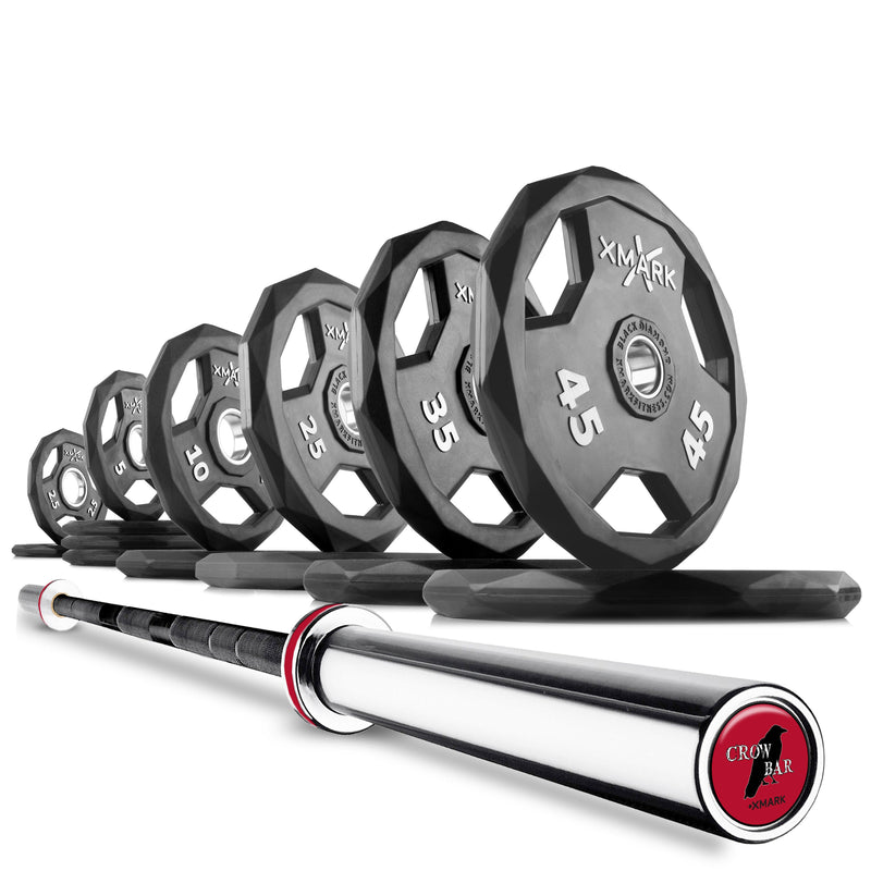 Load image into Gallery viewer, XMARK - Black DiamondOlympic Weight Plates and Olympic Barbell Sets
