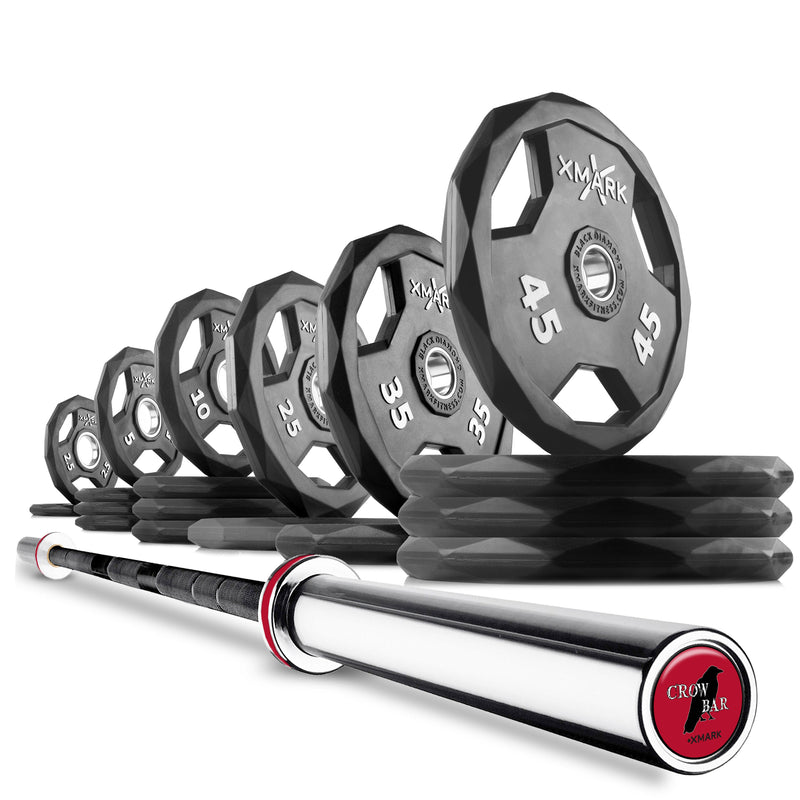 Load image into Gallery viewer, XMARK - Black DiamondOlympic Weight Plates and Olympic Barbell Sets
