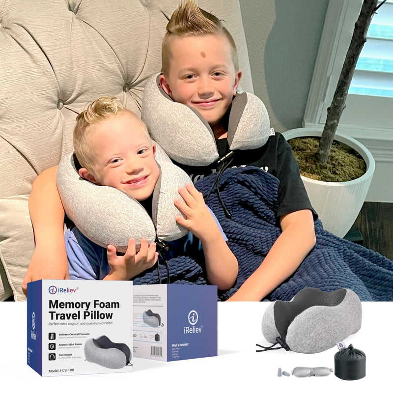 Load image into Gallery viewer, iReliev - Memory Foam Travel Pillow

