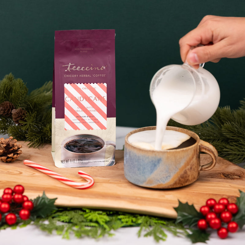 Load image into Gallery viewer, Teeccino - Candy Cane Chicory Herbal Coffee
