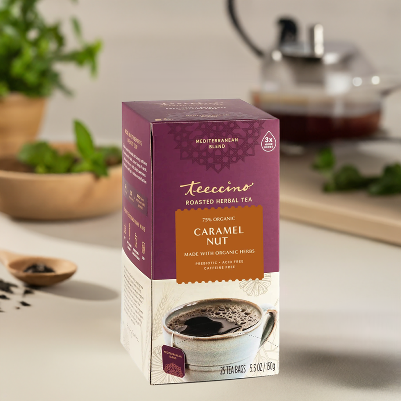 Load image into Gallery viewer, Teeccino - Caramel Nut Roasted Herbal Tea
