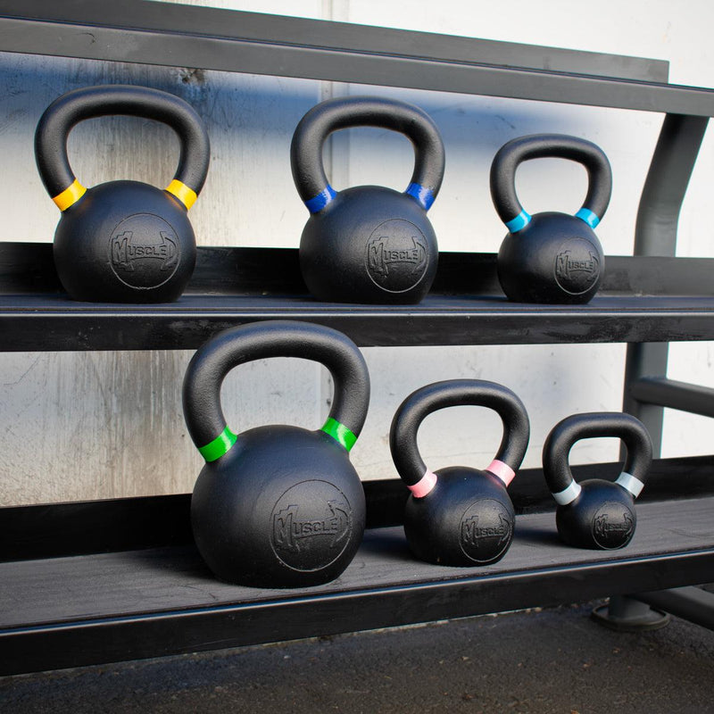Load image into Gallery viewer, Muscle D Fitness - Muscle D Cast Kettlebells - Muscle D Fitness - Quality Handle Design - Heavy Duty Coating
