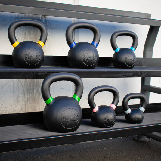 Muscle D Fitness - Muscle D Cast Kettlebells - Muscle D Fitness - Quality Handle Design - Heavy Duty Coating