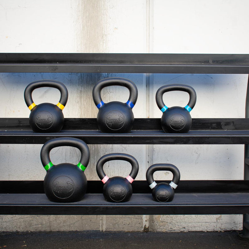 Load image into Gallery viewer, Muscle D Fitness - Muscle D Cast Kettlebells - Muscle D Fitness - Quality Handle Design - Heavy Duty Coating
