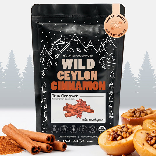 Wild Foods - Organic Ceylon Cinnamon Powder - Cooking & Baking Ingredients