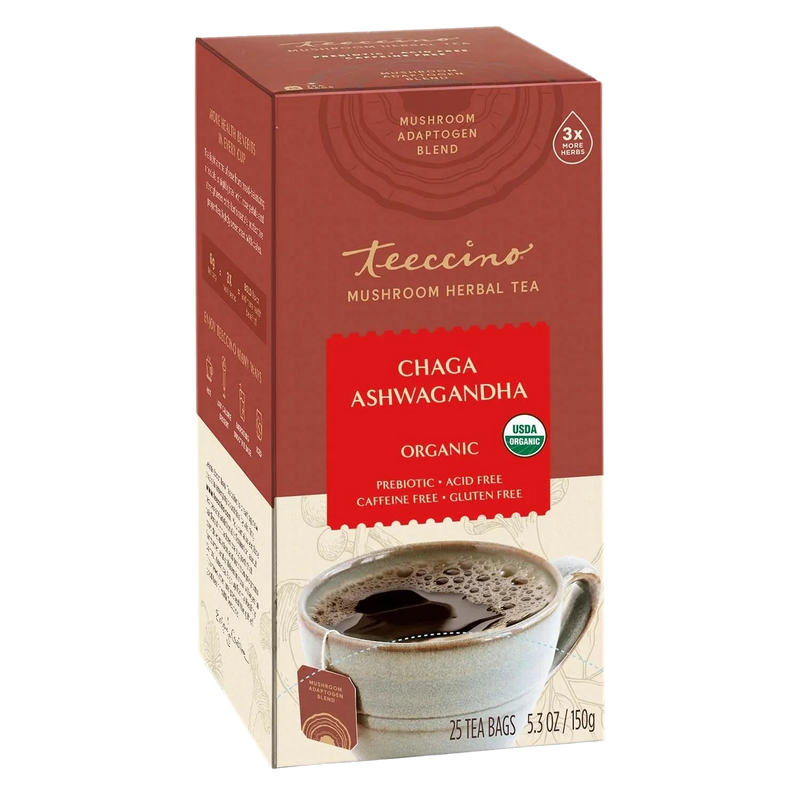 Load image into Gallery viewer, Teeccino - Chaga Ashwagandha Butterscotch Cream Mushroom Herbal Tea
