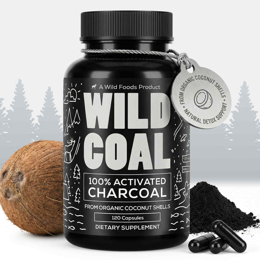Wild Foods - Activated Charcoal Capsules - Vitamins & Supplements