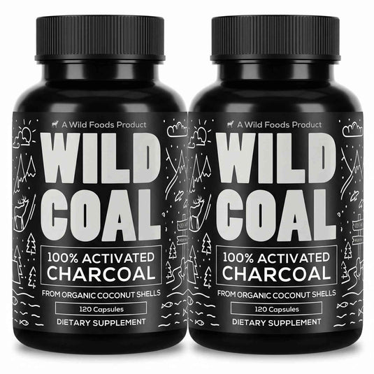 Wild Foods - Activated Charcoal Capsules - Vitamins & Supplements