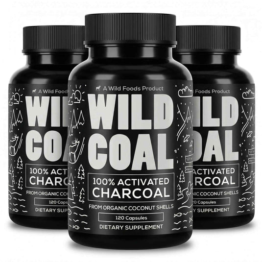 Wild Foods - Activated Charcoal Capsules - Vitamins & Supplements