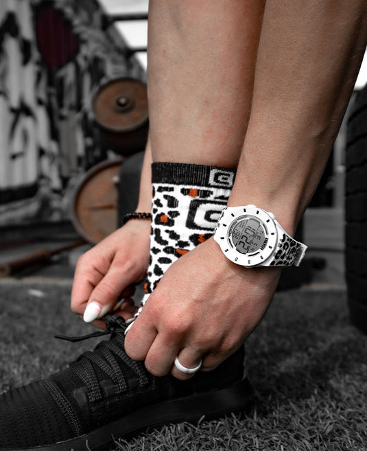 Rockwell Time - Coliseum Fit™ Forum - Cheetah Edition (White/Black) Watch