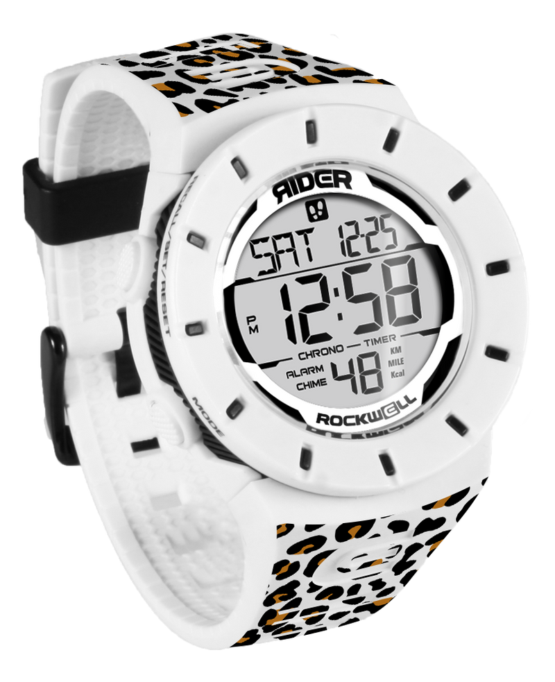 Load image into Gallery viewer, Rockwell Time - Coliseum Fit™ Forum - Cheetah Edition (White/Black) Watch
