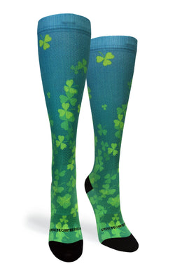 Crazy Compression - Cloverfields Blue - (Standard & Extra Wide)