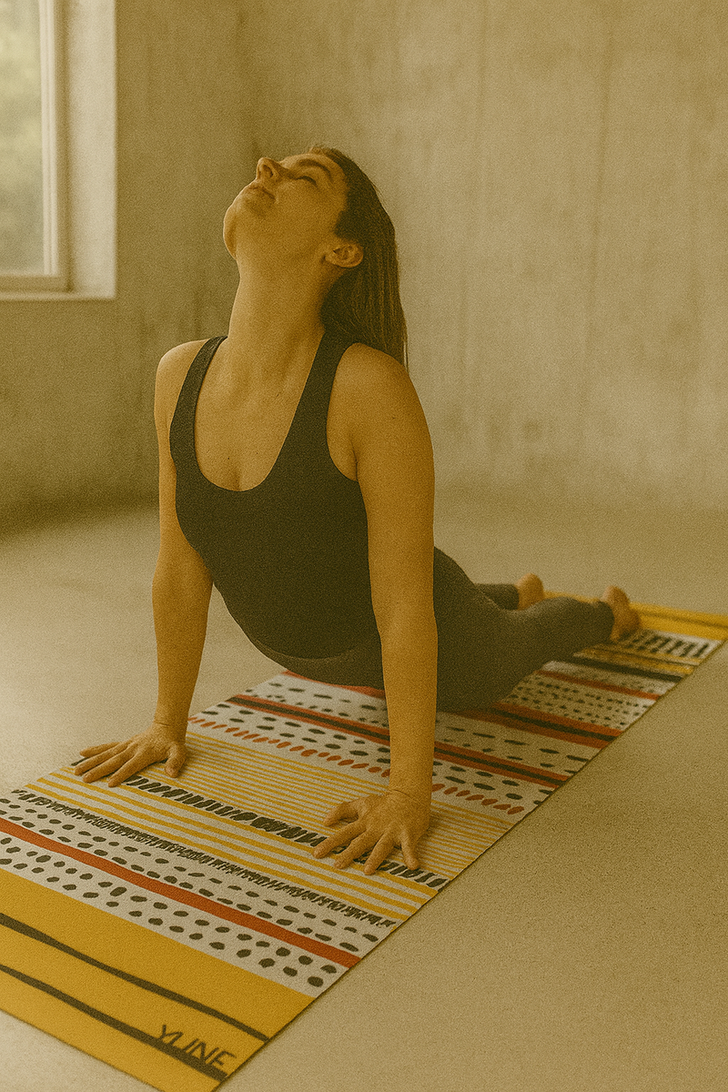 Load image into Gallery viewer, Yune Yoga - Yoga Mat | 6mm Thick | Orange | Non-Slip | Eco Friendly | Yune Yoga | Leo
