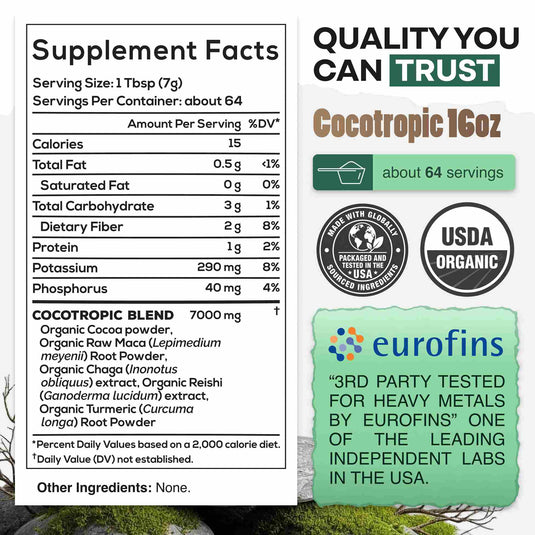 Wild Foods - CocoTropic Mushroom Cocoa Mix - Vitamins & Supplements