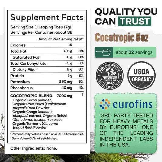 Wild Foods - CocoTropic Mushroom Cocoa Mix - Vitamins & Supplements