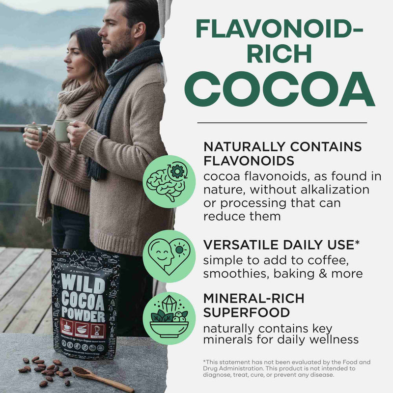 Load image into Gallery viewer, Wild Foods - Cocoa Powder, Single-Origin Antioxidant - Cooking &amp; Baking Ingredients
