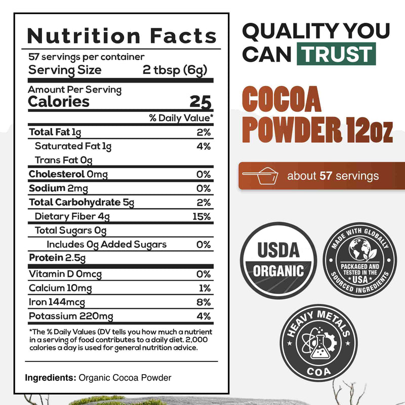 Load image into Gallery viewer, Wild Foods - Cocoa Powder, Single-Origin Antioxidant - Cooking &amp; Baking Ingredients
