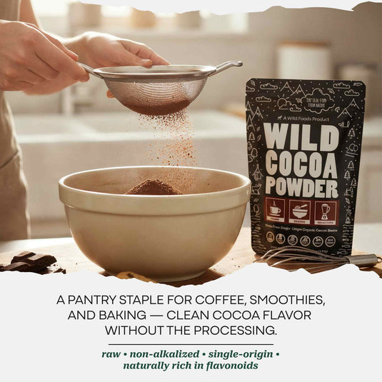 Wild Foods - Cocoa Powder, Single-Origin Antioxidant - Cooking & Baking Ingredients