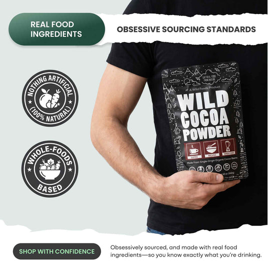 Wild Foods - Cocoa Powder, Single-Origin Antioxidant - Cooking & Baking Ingredients