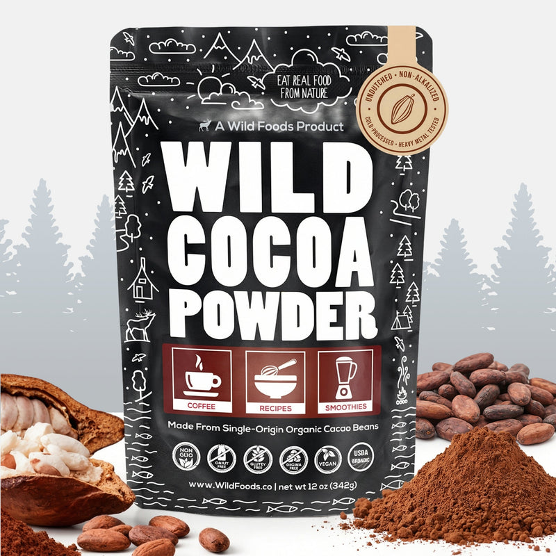 Load image into Gallery viewer, Wild Foods - Cocoa Powder, Single-Origin Antioxidant - Cooking &amp; Baking Ingredients
