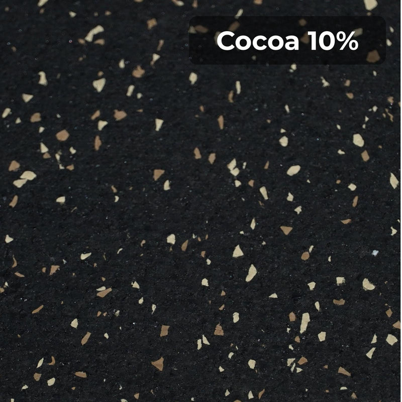 Load image into Gallery viewer, Cocoa 10% rubber flooring swatch