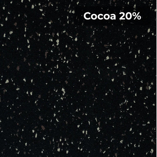 Cocoa 20% rubber flooring swatch