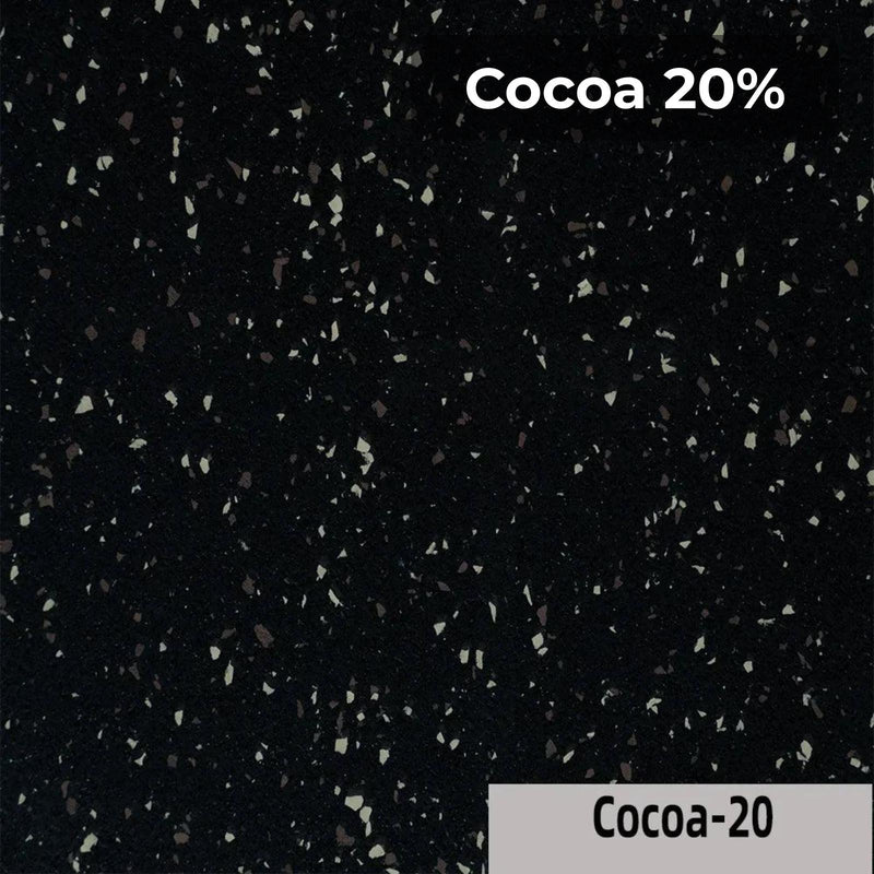 Load image into Gallery viewer, Cocoa 20% rubber flooring swatch