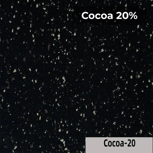 Cocoa 20% rubber flooring swatch