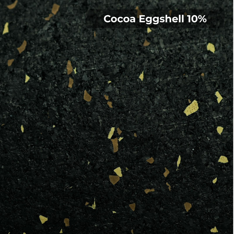 Load image into Gallery viewer, Cocoa Eggshell 10% rubber flooring swatch
