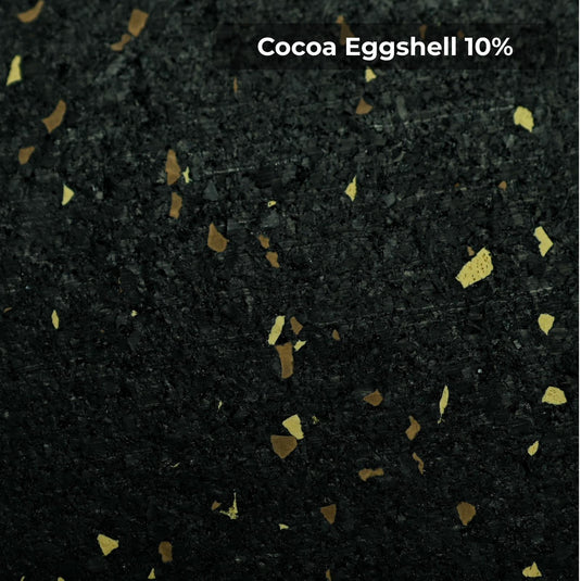 Cocoa Eggshell 10% rubber flooring swatch