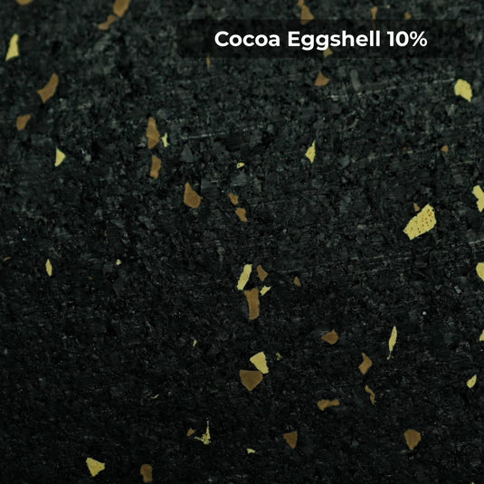 Cocoa Eggshell 10% rubber flooring swatch