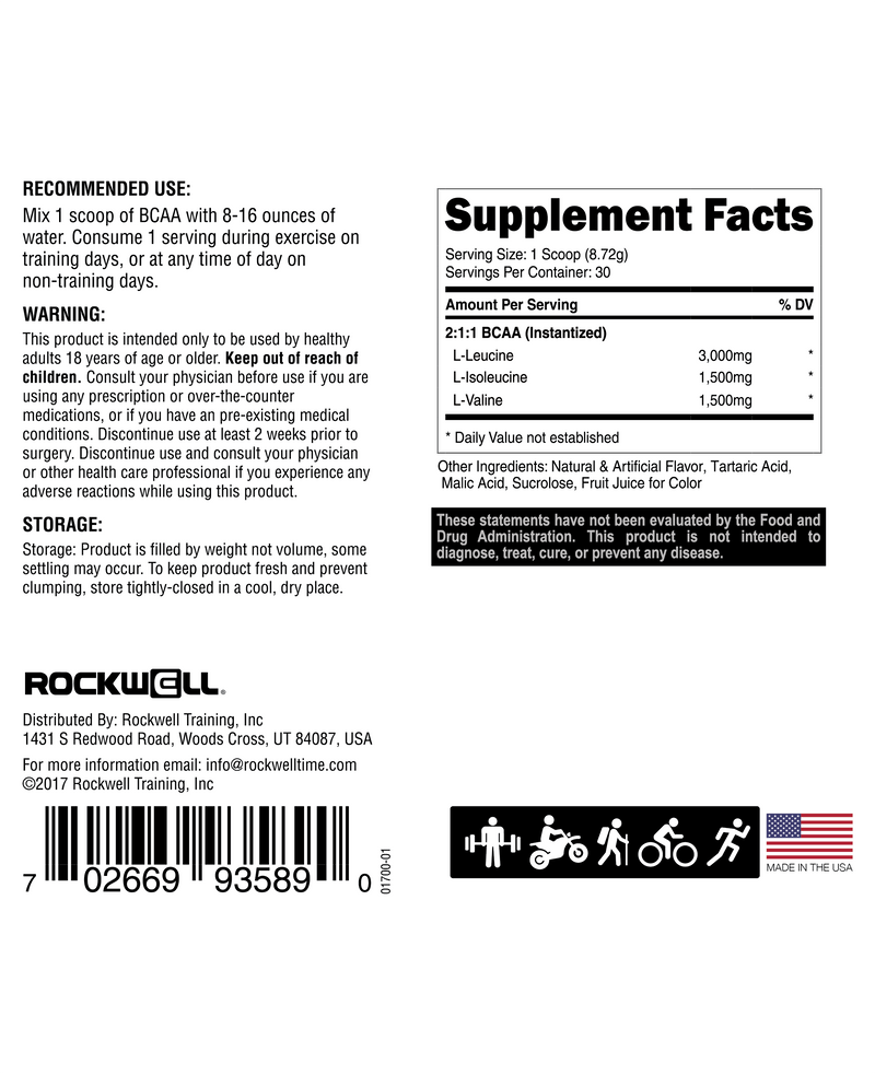 Load image into Gallery viewer, Rockwell Time - Rockwell Fit™ BCAA: Strawberry Coconut
