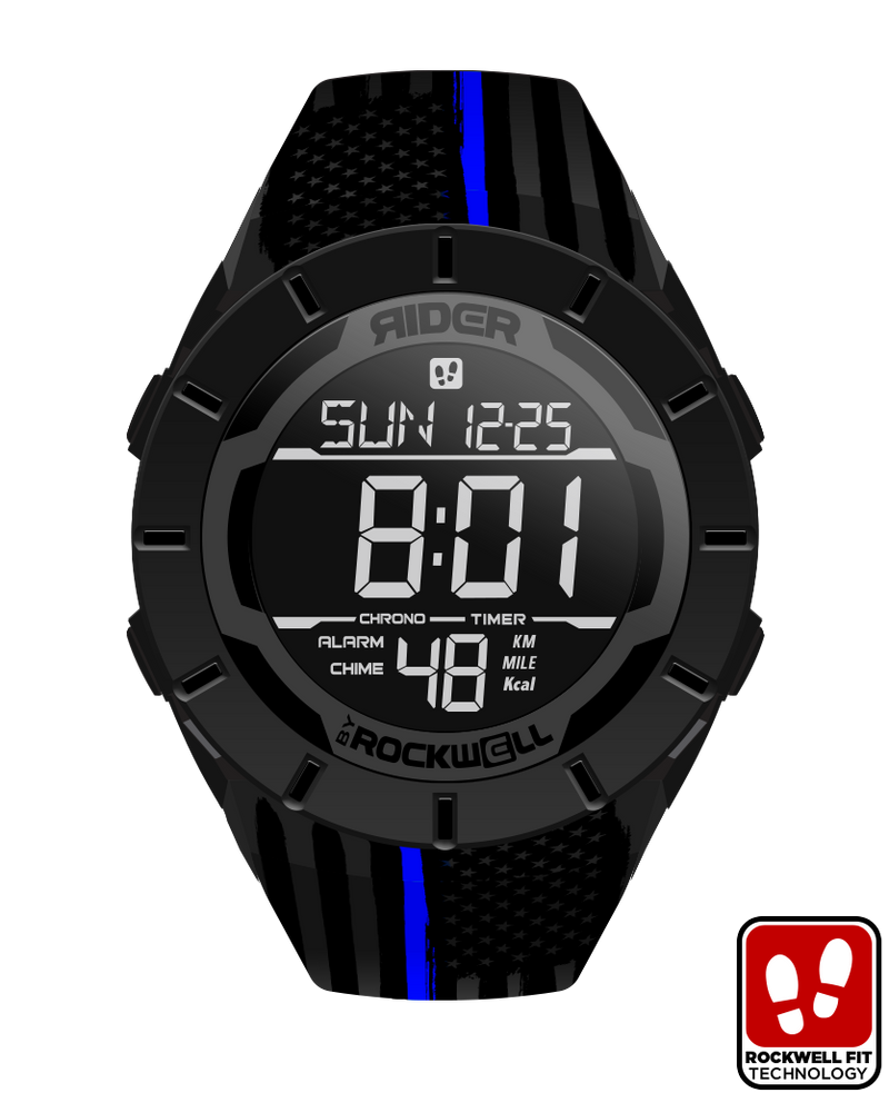 Load image into Gallery viewer, Rockwell Time - Coliseum Fit™ Assault - Police Edition (Phantom Black) Watch
