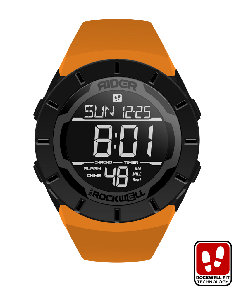 Load image into Gallery viewer, Rockwell Time - Coliseum Fit™ Mix Up Edition (Black/Orange) Watch
