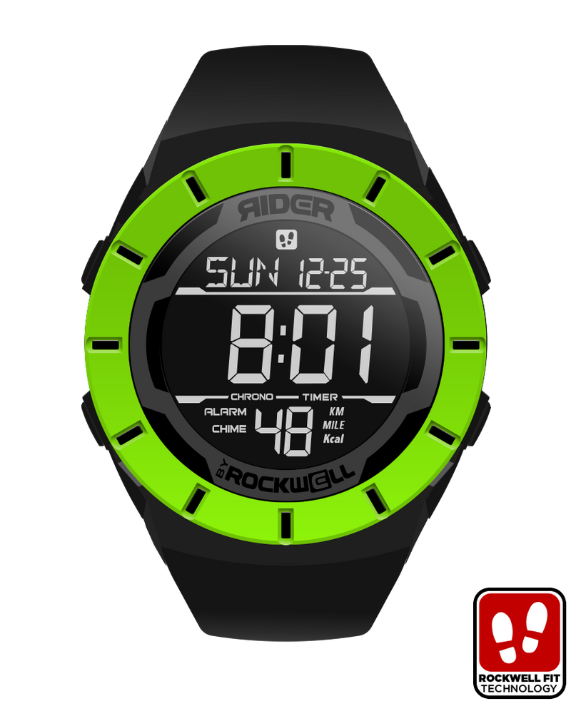 Load image into Gallery viewer, Rockwell Time - Coliseum Fit™ Halo Edition (Black/Green) Watch
