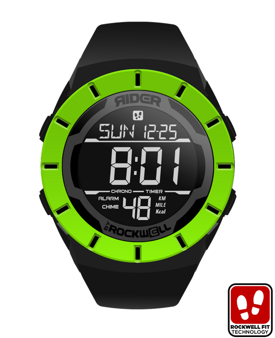 Rockwell Time - Coliseum Fit™ Halo Edition (Black/Green) Watch
