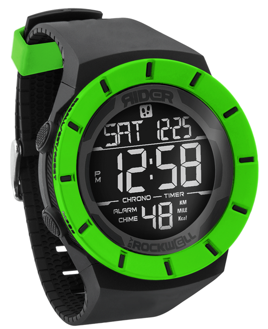 Rockwell Time - Coliseum Fit™ Halo Edition (Black/Green) Watch