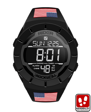 Rockwell Time - Coliseum Fit™ Flags of The World Edition A-M (Phantom Black) Watch