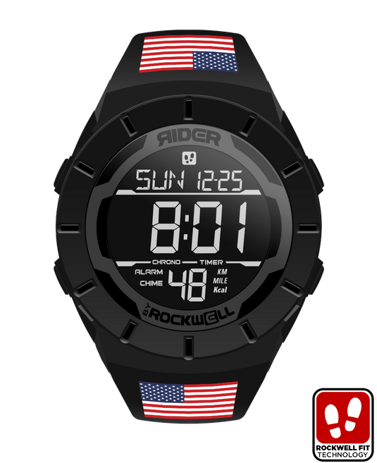Rockwell Time - Coliseum Fit™ Flags of The World Edition A-M (Phantom Black) Watch