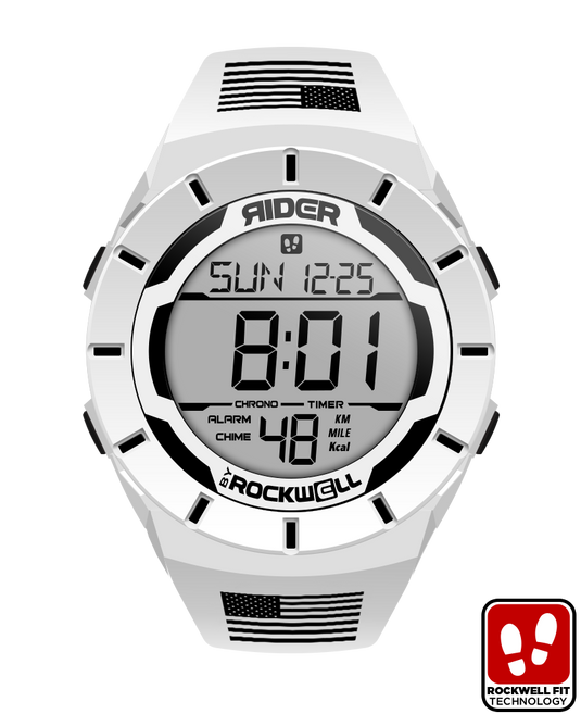 Rockwell Time - Coliseum Fit™ Freedom Edition (White/Black) Watch