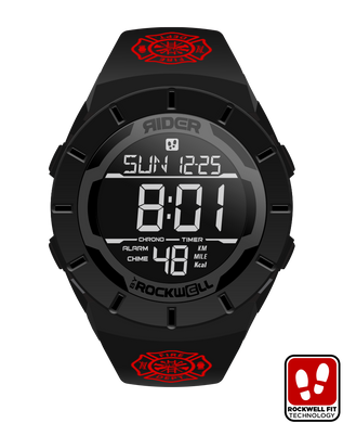 Rockwell Time - Coliseum Fit™ Firefighter - Maltese Cross Edition (Phantom Black) Watch
