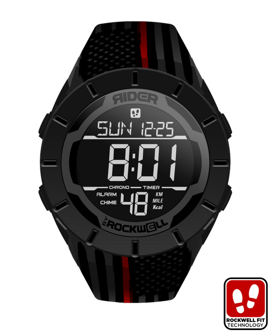Rockwell Time - Coliseum Fit™ Assault - Firefighter Edition (Phantom Black) Watch