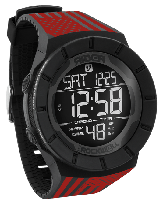 Rockwell Time - Coliseum Fit™ Assault - Red Edition (Phantom Black) Watch