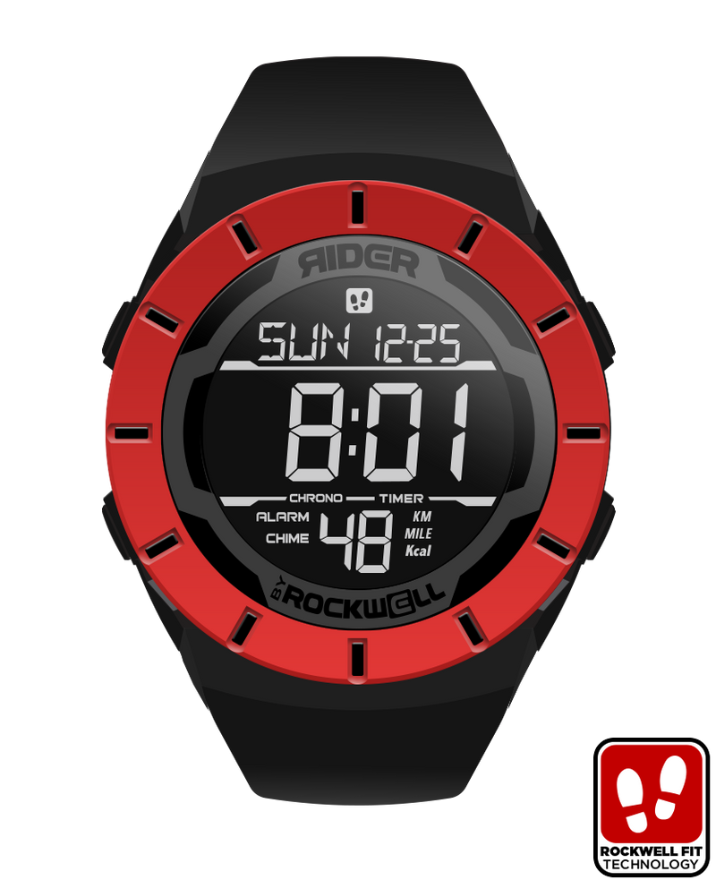 Load image into Gallery viewer, Rockwell Time - Coliseum Fit™ Halo Edition (Black/Red) Watch
