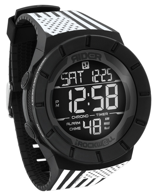 Rockwell Time - Coliseum Fit™ Assault - White Edition (Phantom Black) Watch